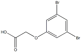 3,5-DIBROMOPHENOXYACETICACID Struktur