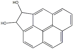 3,4-DIHYDROCYCLOPENTA(CD)PYRENE-3,4-DIOL,,结构式