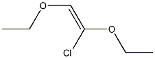 CHLORO-1,2-DIETHOXYETHYLENE 结构式