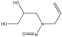 NITROSOALLYL-2,3-DIHYDROXYPROPYLAMINE,,结构式