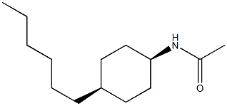 CIS-N-ACETYL-4-N-HEXYLCYCLOHEXYLAMINE Struktur