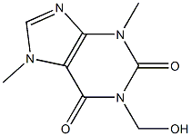 1-(HYDROXYMETHYL)THEOBROMINE Structure