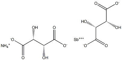 AMMONIUMANTIMONYLTARTRATE 结构式