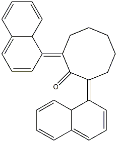 2,8-BIS(ALPHA-NAPHTHYLIDENE)CYCLOOCTANONE,,结构式