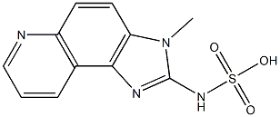 N-(3-METHYLIMIDAZO[4,5-F]QUINOLIN-2-YL)SULPHAMICACID 结构式