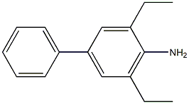 3,5-DIETHYL-4-AMINOBIPHENYL,,结构式