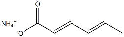 AMMONIUMSORBATE,,结构式