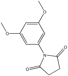 N-(3,5-DIMETHOXYPHENYL)SUCCINIMIDE 结构式