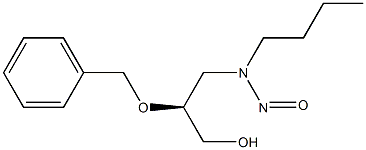 (S)-N-NITROSO-N-(2-BENZYLOXY-3-HYDROXYPROPYL)BUTYLAMINE 结构式