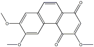 3,6,7-TRIMETHOXY-1,4-PHENANTHRENEQUINONE,,结构式