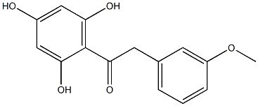 3-METHOXYBENZYL-2,4,6-TRIHYDROXYPHENYLKETONE Structure