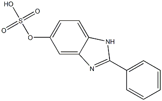 2-PHENYL-5-BENZIMIDAZOLESULPHURICACID 结构式