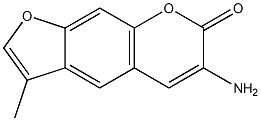 3-AMINO-4'-METHYLPSORALEN Structure