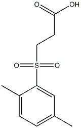 3-[(2,5-Dimethylphenyl)sulfonyl]propanoic acid 结构式