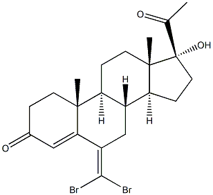 6-(Dibromomethylene)pregna-4-ene-17-ol-3,20-dione