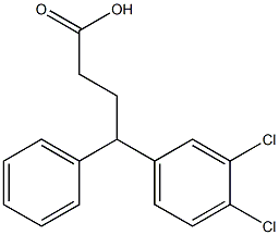 4-(3,4-Dichlorophenyl)-4-phenylbutanoic acid Structure