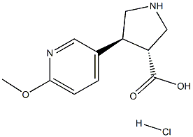 (+-)-trans-4-(6-methoxy-3-pyridinyl)-pyrrolidine-3-carboxylic acid hydrochloride|