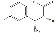 (2R,3R)-3-Amino-3-(3-fluoro-phenyl)-2-hydroxy-propanoic acid Structure