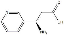 (R)-3-Amino-3-(3-pyridyl)-propanoic acid Struktur