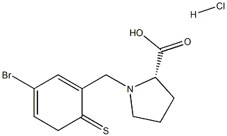 (R)-alpha-(5-Bromo-2-Thiophenylmethyl)-proline hydrochloride Structure