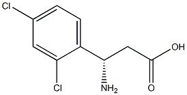 (S)-3-Amino-3-(2,4-dichloro-phenyl)-propanoic acid,,结构式