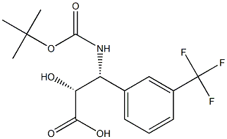 N-Boc-(2R,3R)-3-Amino-2-hydroxy-3-(3-trifluoromethyl-phenyl)-propanoic acid,,结构式