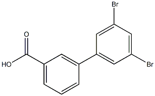 3-(3,5-Dibromophenyl)benzoic acid Struktur
