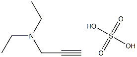 N,N-diethylaminopropyne,sulphate Struktur