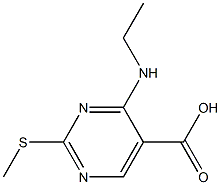 4-Ethylamino-2-methylsulfanyl-pyrimidine-5-carboxylic acid Structure