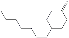4-庚基环己酮,,结构式