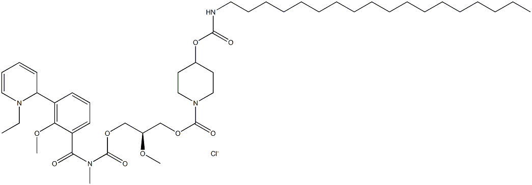 [(2R)-3-[(1-ethylpyridin-6-yl)methyl-(2-methoxybenzoyl)carbamoyl]oxy-2-methoxy-propyl] 4-(octadecylcarbamoyloxy)piperidine-1-carboxylate chloride