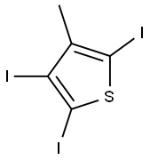 2,4,5-三碘-3-甲基噻吩,,结构式