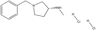 (3R)-(-)-3-甲氨基-1-苄基吡咯烷双盐酸盐,,结构式