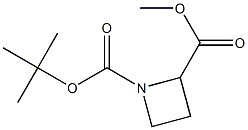 1-BOC-2-氮杂环丁基甲酸甲酯, , 结构式