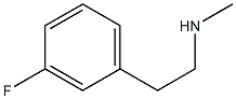 N-methyl-2-(3-Fluorophenyl)ethanamine Struktur