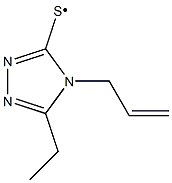(4-Allyl-5-ethyl-4H-[1,2,4]triazol-3-ylsulfanyl)- Structure