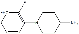 (4-Amino-piperidin-1-yl)-(2-fluoro-phenyl)- Struktur