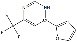 (4-Furan-2-yl-6-trifluoromethyl-pyrimidin-2-yl)- Structure