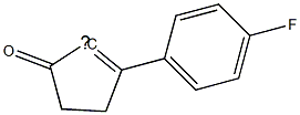 [2-(4-Fluoro-phenyl)-5-oxo-cyclopent-1-enyl]- Struktur