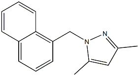 3,5-Dimethyl-1-naphthalen-1-ylmethyl-1H-pyrazol- 化学構造式