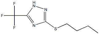 3-Butylsulfanyl-5-trifluoromethyl-[1,2,4]triazol-,,结构式