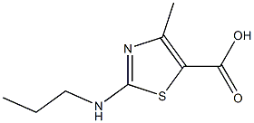 4-Methyl-2-propylamino-thiazole-5-carboxylic acid Structure