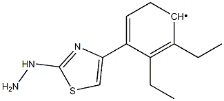 Diethyl-[4-(2-hydrazino-thiazol-4-yl)-phenyl]-,,结构式