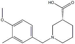 (3R)-1-(4-methoxy-3-methylbenzyl)piperidine-3-carboxylic acid Structure