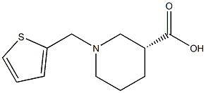 (3R)-1-(thiophen-2-ylmethyl)piperidine-3-carboxylic acid Structure