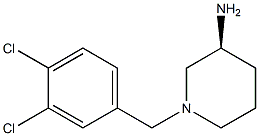 (3S)-1-(3,4-dichlorobenzyl)piperidin-3-amine,,结构式