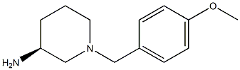(3S)-1-(4-methoxybenzyl)piperidin-3-amine Structure
