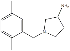1-(2,5-dimethylbenzyl)pyrrolidin-3-amine 化学構造式