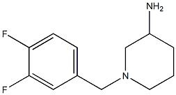 1-(3,4-difluorobenzyl)piperidin-3-amine,,结构式