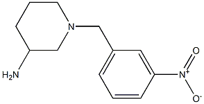 1-(3-nitrobenzyl)piperidin-3-amine 结构式